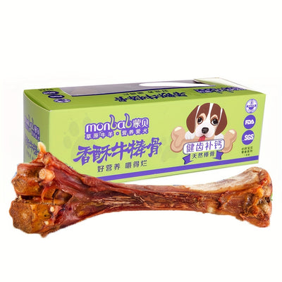 Mengbei dog pet treats crispy beef stick bone teeth grinding stick into dog snack bones ...